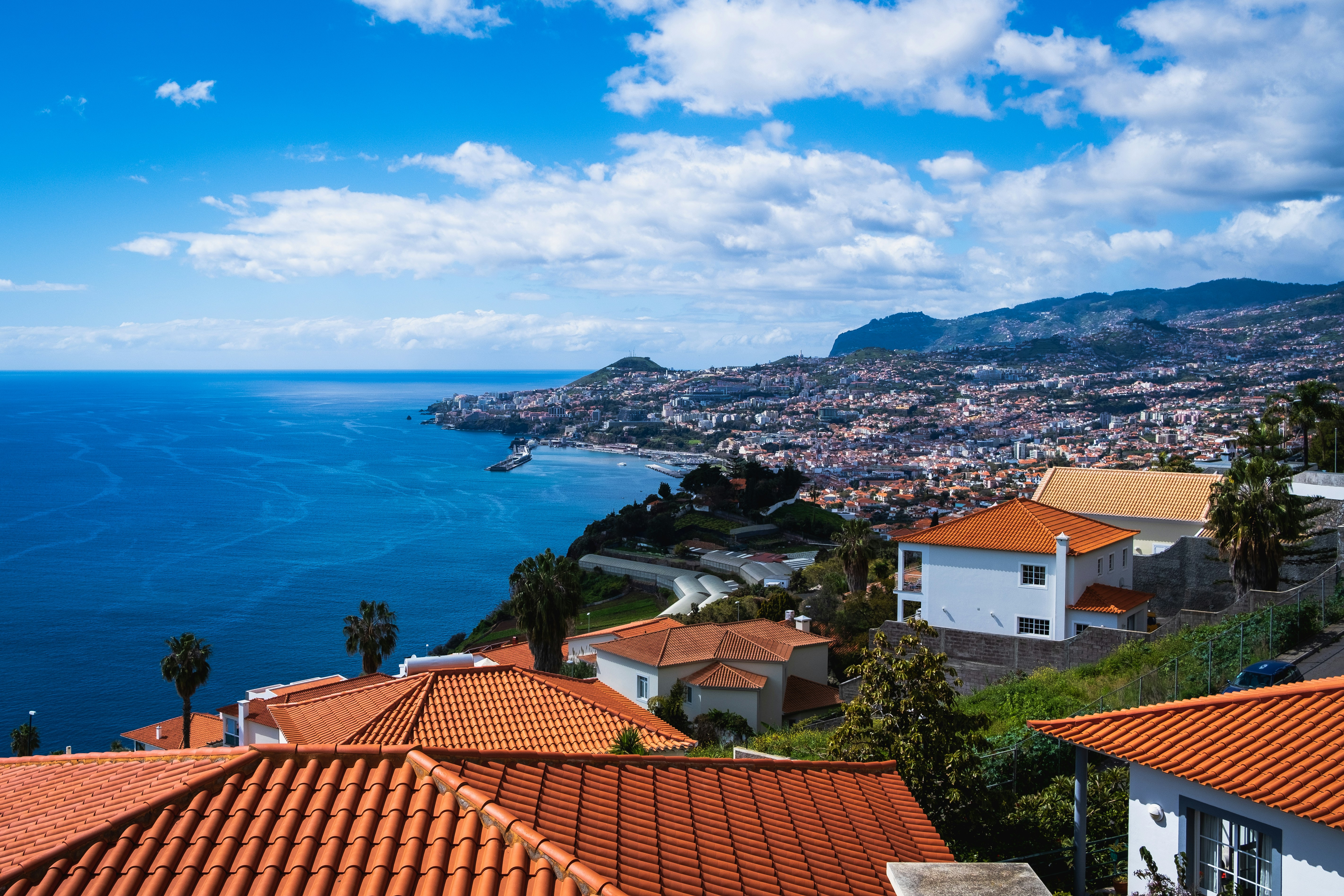 Funchal Madeira airport coastal view